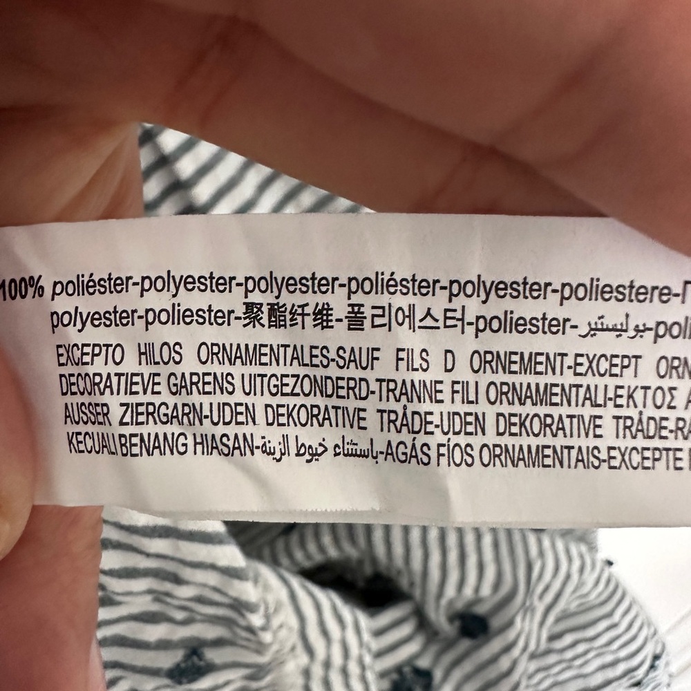 Zara Navy and White Patterned Maxi  Dress - Picture 10 of 13